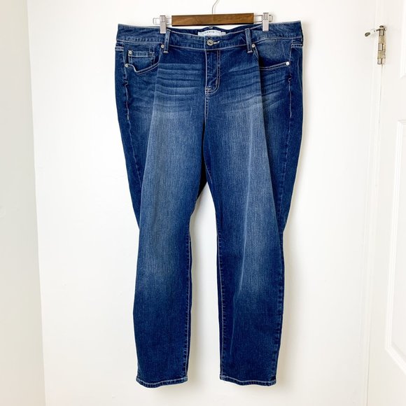 NEW Torrid sophia skinny midtown medium wash faded jean 22R - Picture 1 of 5